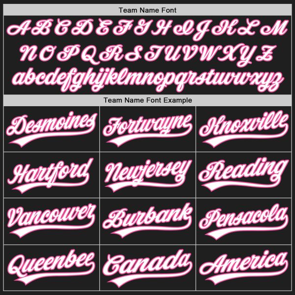 Custom Graffiti Pattern Black Purple-Pink 3D Scratch Authentic Baseball Jersey - Image 4