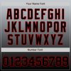 Custom Gray Black-Red Authentic Fade Fashion Baseball Jersey - Image 4