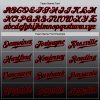 Custom Gray Black-Red Authentic Fade Fashion Baseball Jersey - Image 5