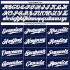 Custom Navy White Pinstripe White-Gray Authentic Baseball Jersey - Image 4