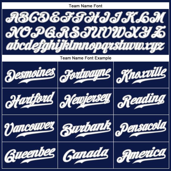 Custom Navy White Pinstripe White-Gray Authentic Baseball Jersey - Image 4