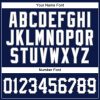 Custom Navy White Pinstripe White-Gray Authentic Baseball Jersey - Image 5