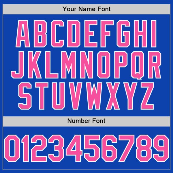 Custom Thunder Blue Pink-White Authentic Baseball Jersey - Image 5