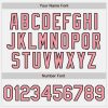 Custom White (Black Medium Pink Pinstripe) Silver-Black Authentic Baseball Jersey - Image 5