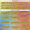 Custom Graffiti Pattern Gold-Black 3D Authentic Baseball Jersey - Image 4