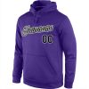 Custom Stitched Purple Black-Gray Sports Pullover Sweatshirt Hoodie - Image 2